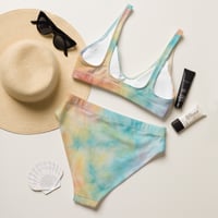Image 4 of Recycled high-waisted bikini Colorful