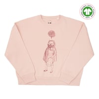 Image 1 of Red Riding Wolf Organic Cotton Dropped Shoulder Sweatshirt