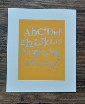 Vintage Letterpress Alphabet Prints