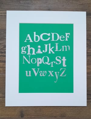 Vintage Letterpress Alphabet Prints