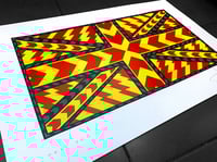 Image 2 of HiJACKED - Reworking of the Union Jack/Flag - 1/1 Test Proof - HAND SPRAY PAINTED Edition 