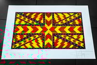 Image 1 of HiJACKED - Reworking of the Union Jack/Flag - 1/1 Test Proof - HAND SPRAY PAINTED Edition 