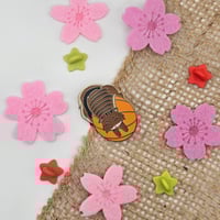 Image 1 of Original Cat with Basketball Enamel Pin