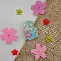 Image 1 of Original Tea-Turtle Enamel Pin
