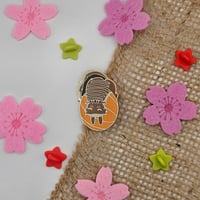 Image 2 of Original Cat with Basketball Enamel Pin