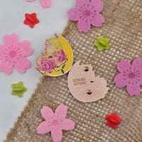 Image 2 of Sailor Moon Flower Moon Enamel Pin