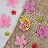 Image 3 of Sailor Moon Flower Moon Enamel Pin