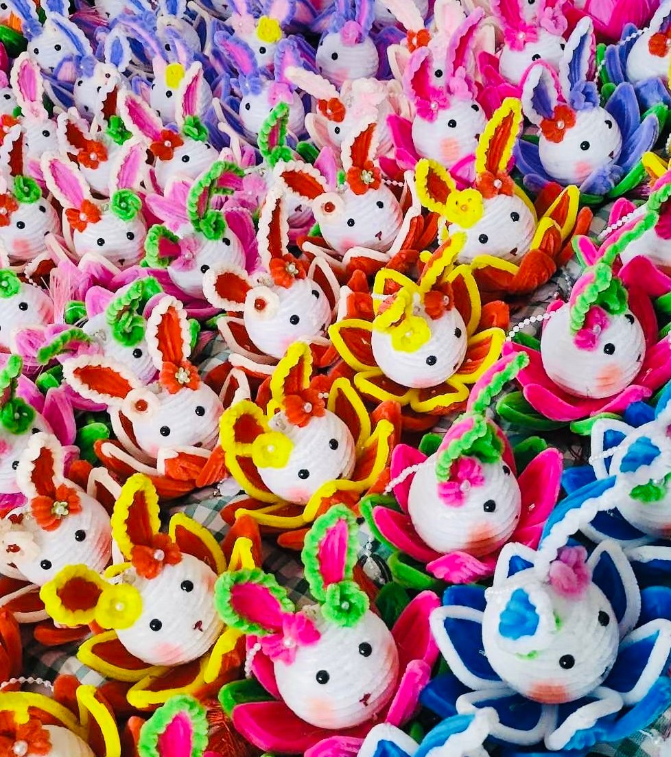 Image of 🐰🌸 Handmade Bunny Lanterns Clearance🌸🐰
