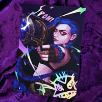 Image 1 of BIG FAT HERO Jinx Arcane HOLO Print