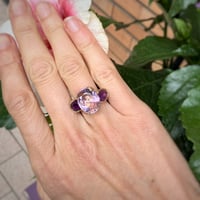 Image 1 of Anello Trilogy ametistem