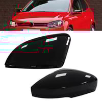 Image 1 of Volkswagen Polo 6R Gloss Black Mirror Caps