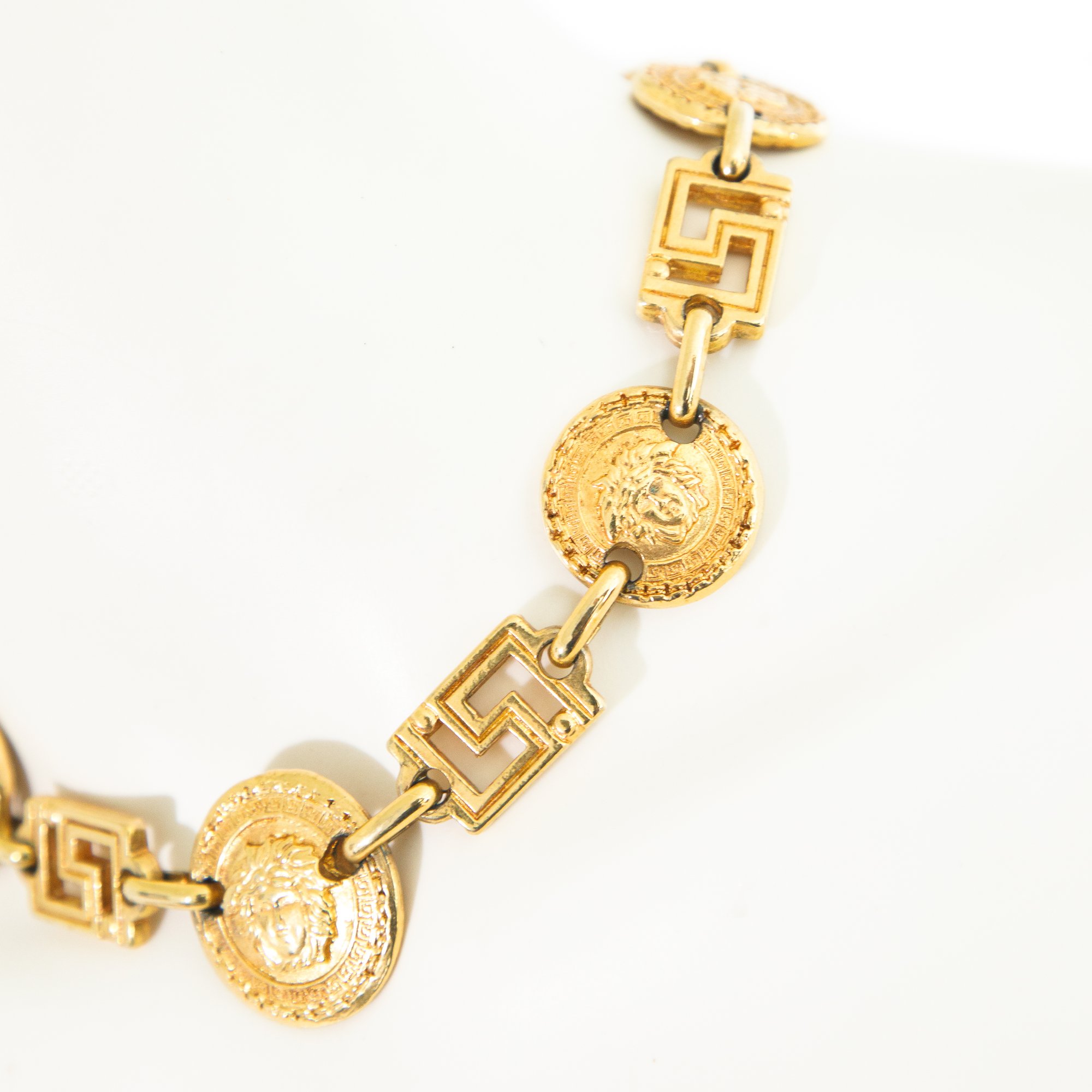 Image of Gianni Versace 1990s Gold Medusa Necklace