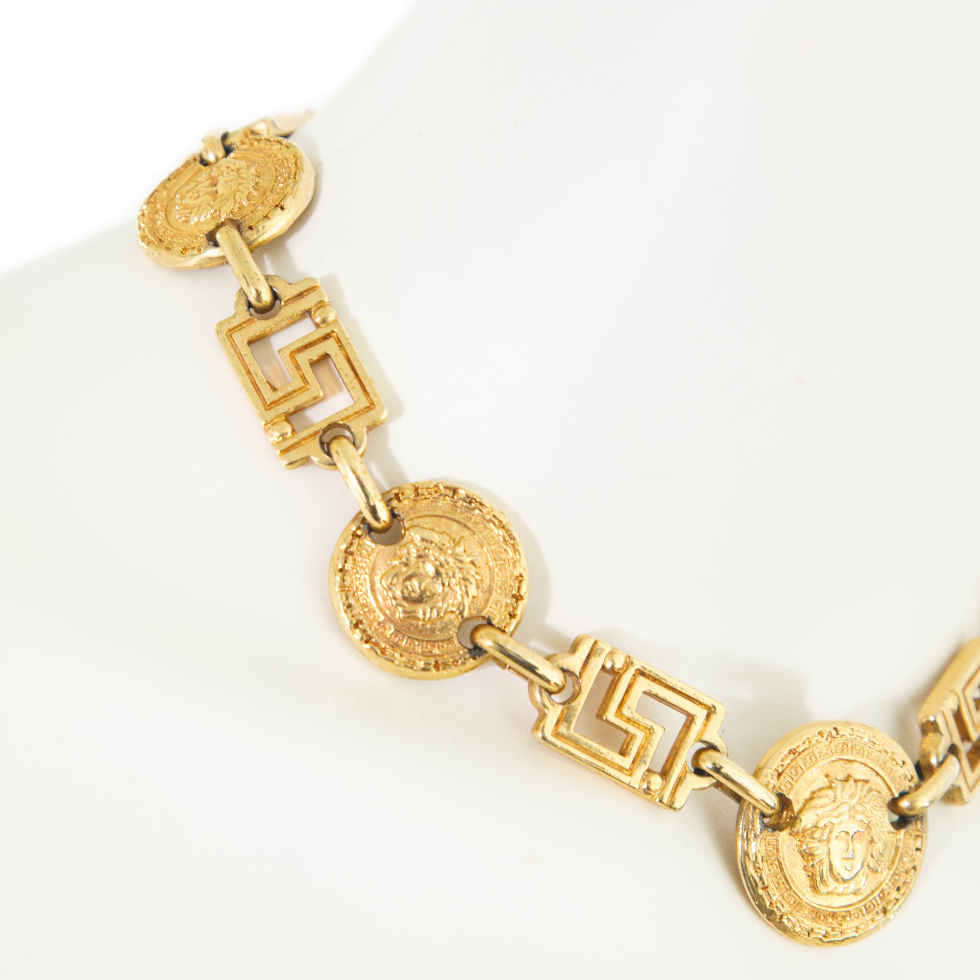 Image of Gianni Versace 1990s Gold Medusa Necklace