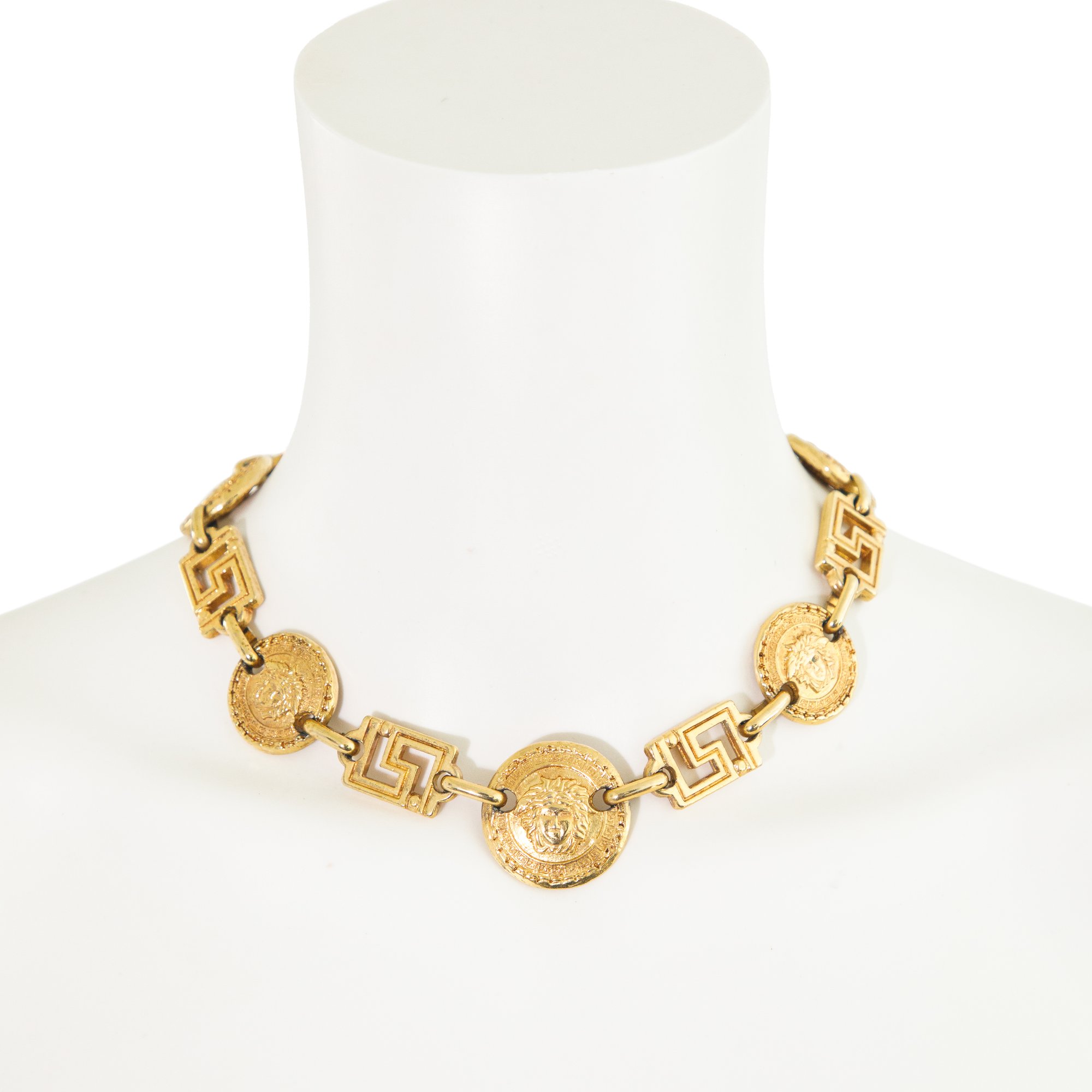 Image of Gianni Versace 1990s Gold Medusa Necklace