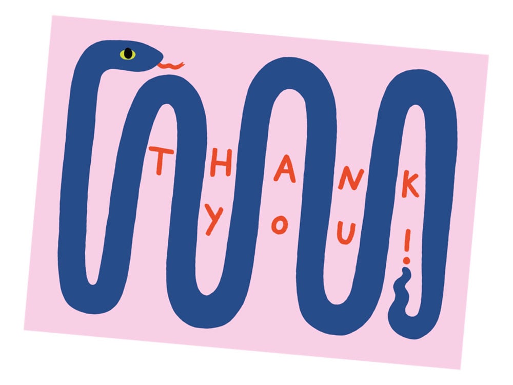 Image of POSTKARTE Thank You