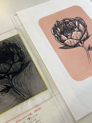 'Take Refuge' linocut print