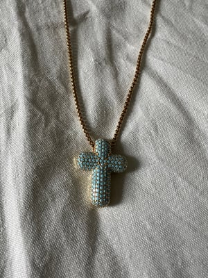 Collier Croix Strass