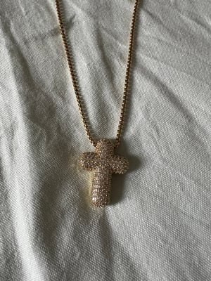 Collier Croix Strass