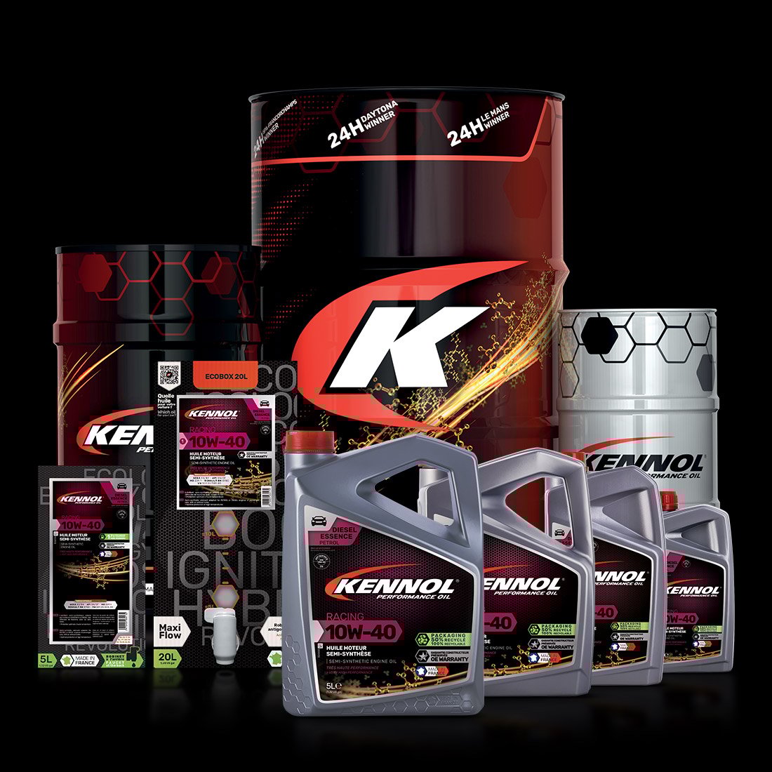 RACING 10W40 HUILE MOTEUR SEMI-SYNTHÉTIQUE 1L