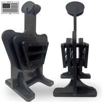 Image 5 of Deluxe Black Stand Guard Plate Carrier Stand - Tactical Body Armor Security Display