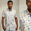 Camisa manga corta dinos pixel