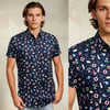 Camisa manga corta playa