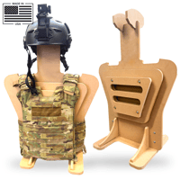 Image 1 of Stand Guard Plate Carrier Stand - Tactical Body Armor Security Display