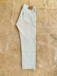 Image 3 of LEVI'S 501 ECRU JEANS (2)