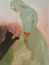 Black cat ~ Original painting 