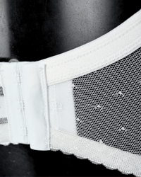 Image 4 of The longline wire free bra in pin dot mesh