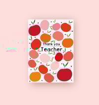 Image 1 of Thank You Teacher Apples Card