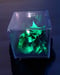 Image of "OVERFLOW" - Original frosted CUBE painting #017