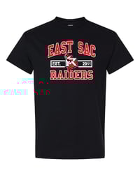 BLACK GILDAN SHORT SLEEVE T-SHIRT