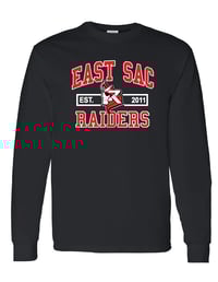 BLACK GILDAN LONG SLEEVE T-SHIRT