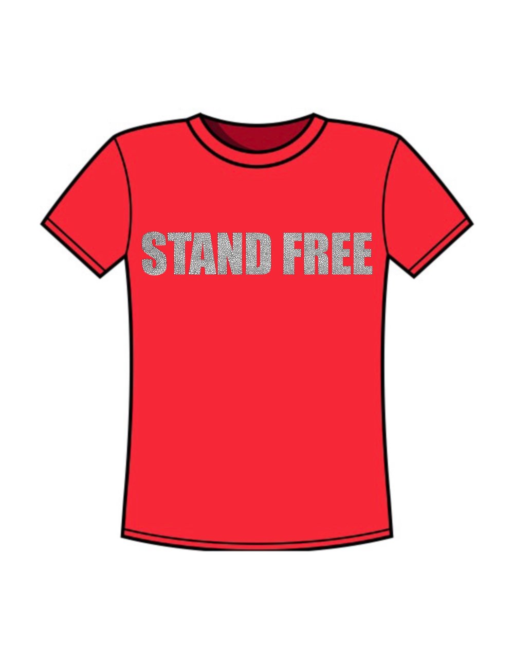 Stand Free Sheep Red T-Shirt