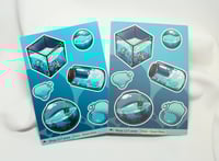 Image 4 of 117's Things in Glass Series Vinyl Stickers