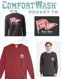 PIGMENT DYED LONG SLEEVE POCKET T