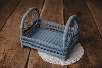 Image 3 of A bed in bluish color