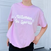 Image 1 of Women In Sports Pink T-Shirt
