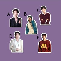 Image 2 of BTS Jin Stickers | WWH World Wide Handsome | Super Tuna | Run Jin Tour | Waterproof Vinyl