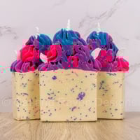 Image 2 of Handmade Rainbow splatter Bar