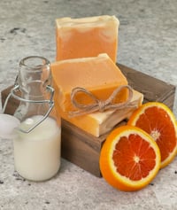 Handmade Orange and Cream 4 Pack Soap Bar
