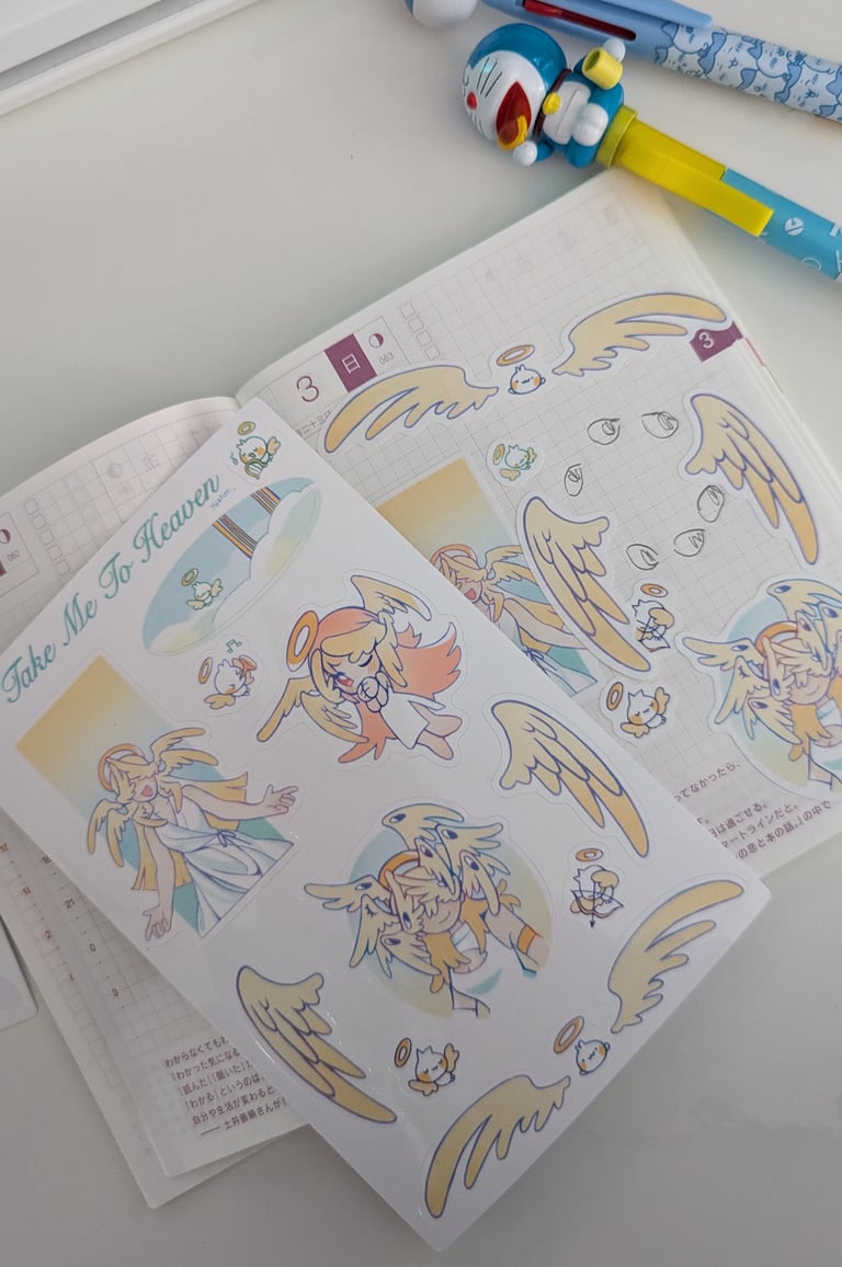 take me to heaven sticker sheet