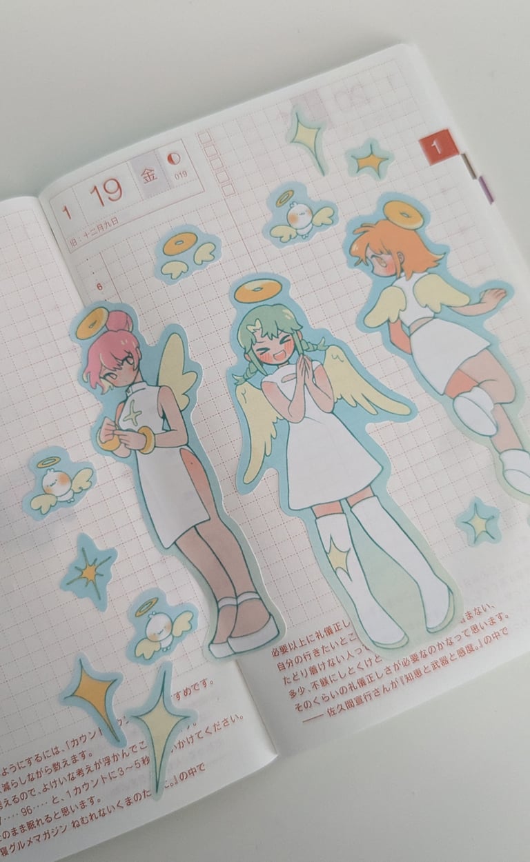 call me angel sticker sheet Image 2