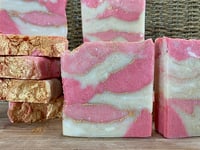 Handmade Rose Gold Birthday 4 Pack  Soap Bar