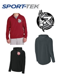 Sport-Tek® Repeat 1/2-Zip Long Sleeve Hooded Jacket