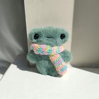 Frog with scarf