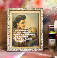 Image 1 of Tableau années 50 LES PETITES FILLES SAGES…