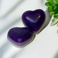Image 3 of Borahae Purple Heart Soap - Camellia Sugar Scented | Handcrafted | 3.25 oz