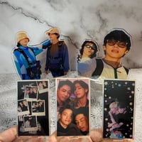 Image 1 of Jungkook and Taehyung Standee - Acrylic K-Pop Collectible Decor, BTS Fan Art, Cute Table Display,...